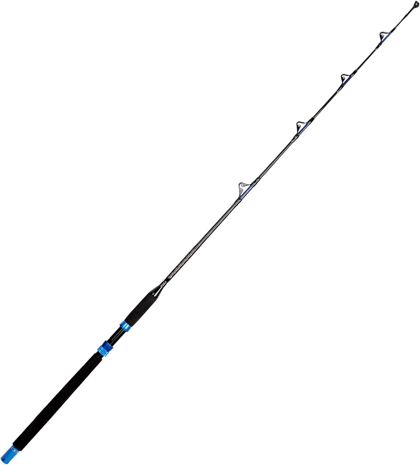 1-Piece Saltwater Offshore Trolling Rod Conventional Boat Rod Carbon Fishing Pol