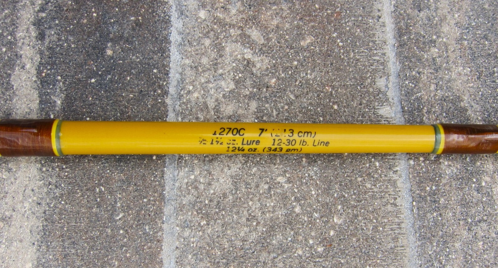 Vintage Fenwick PACIFICSTIK FENGLASS 1270C Live-Bait Rod: 7′; 12-30lb – NICE CD!