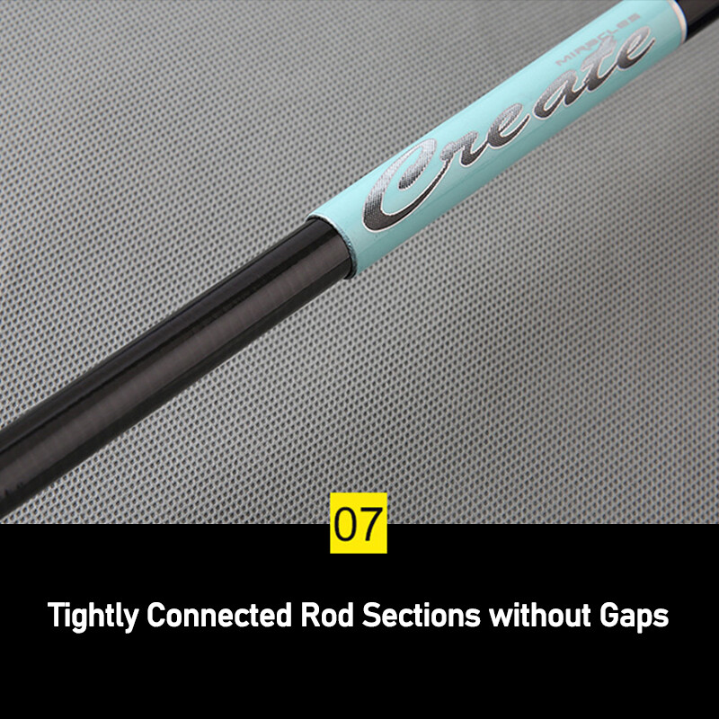 3.6M-7.2M Ultra-light Telescopic Fishing Rod Carbon Fiber Hard Fishing Pole