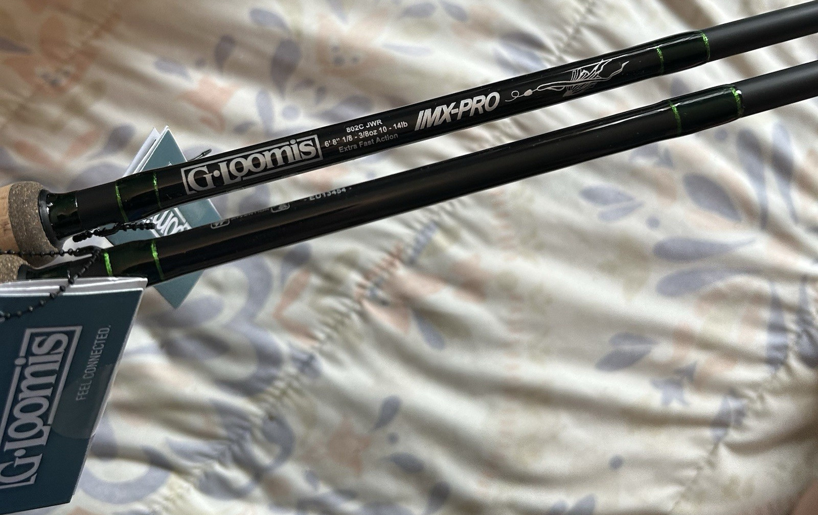 G.Loomis IMX-PRO 802C JWR Extra Fast 6’8″ Fishing Rod 10-14lb Cork Black