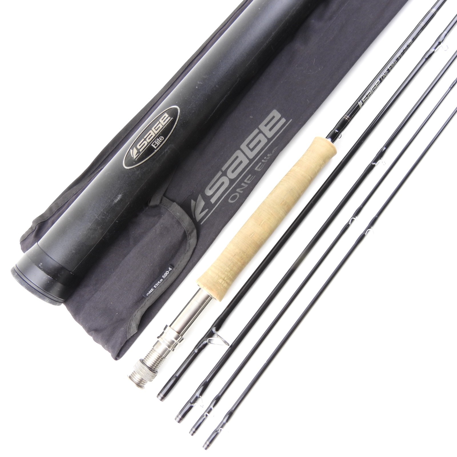 Sage One “Elite” 590-4 Fly Fishing Rod. 9’ 5wt. Two-Tips. W/ Tube & Sock.