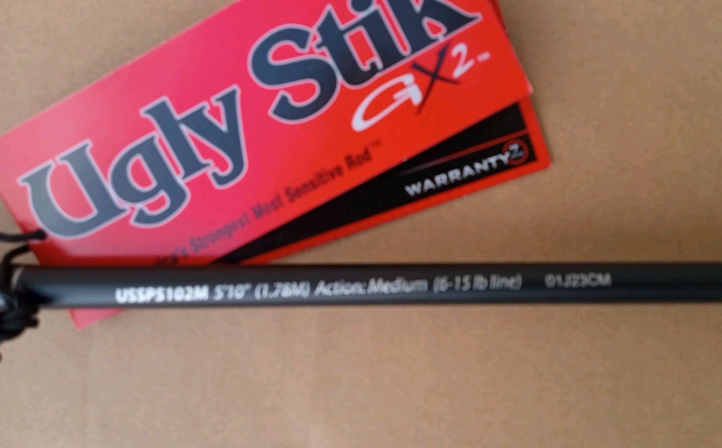 2 SHAKESPEARE UGLY STIK stick GX2 5’10” two piece spinning rods Medium