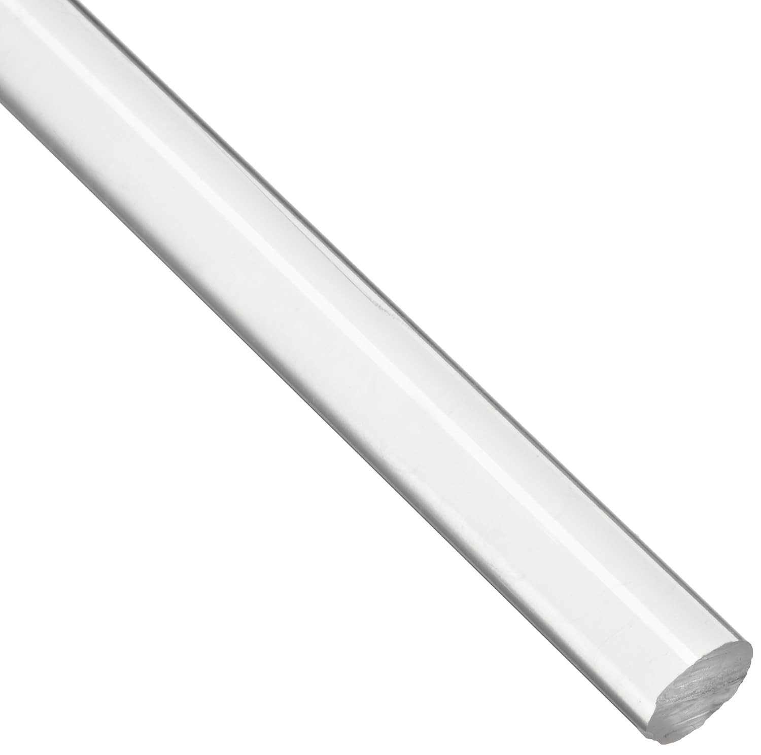 Transparent Acrylic Rod, Standard Tolerance, 1×24 Inches