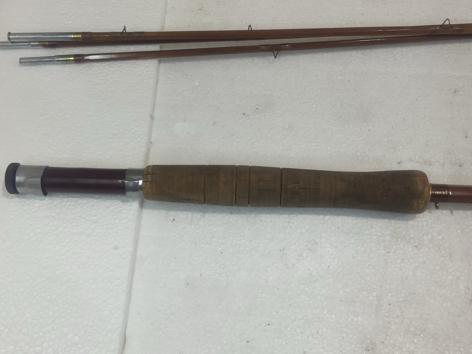 Vintage Southbend Bamboo 9’ Fly Rod # 47-9 3 Pc Set W/ Carrier Tube