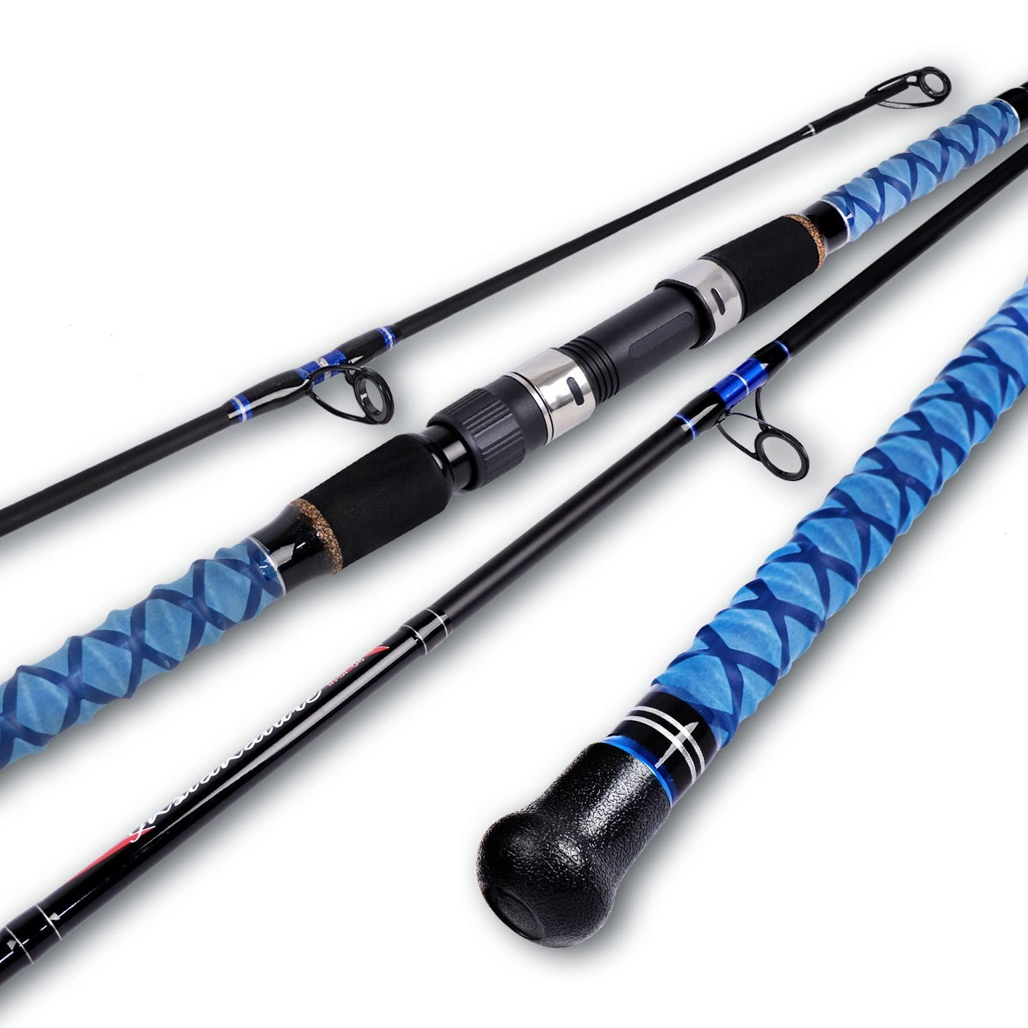 Carbon Fiber Travel Surf Spinning Fishing Rod – 2/3/4 Piece, 9′-15′ Lengths