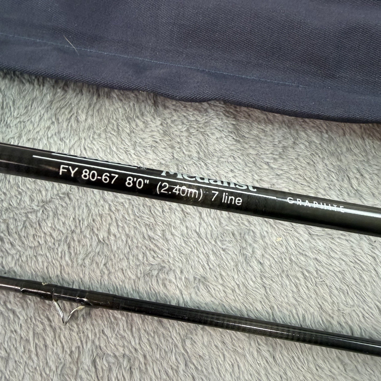 Pflueger Medalist Graphite Fly Rod 8′ #6 Line FY 80-67 w Sock & Aluminum Tube