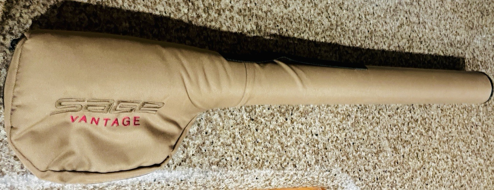 SAGE Model 690-4 Fly Rod Line 6 Tube Case Only *Good Shape” Tan Color .
