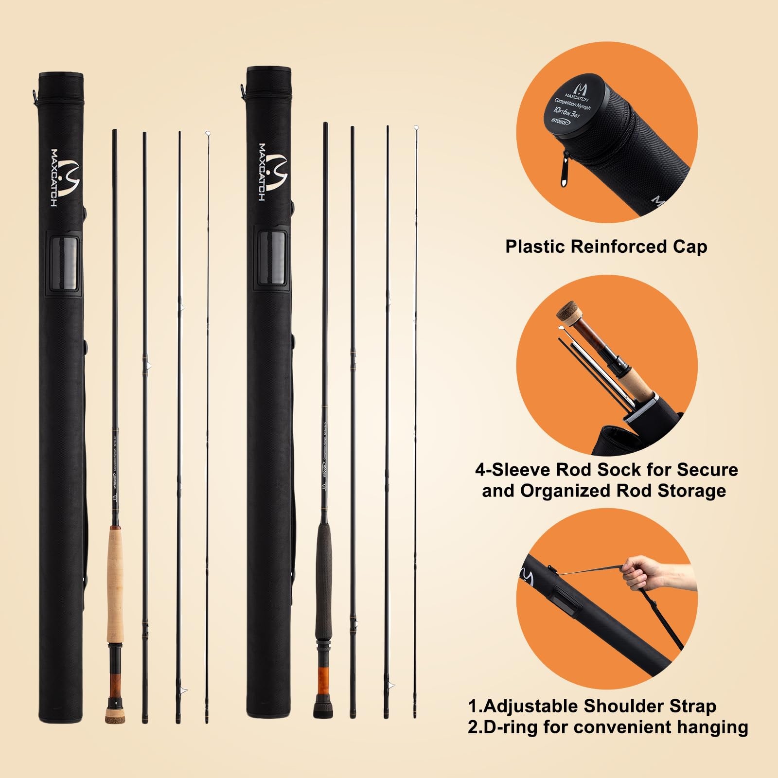 Maxcatch Competition InTouch Nymph Fly Rod for Euro nymphing Fly Fishing