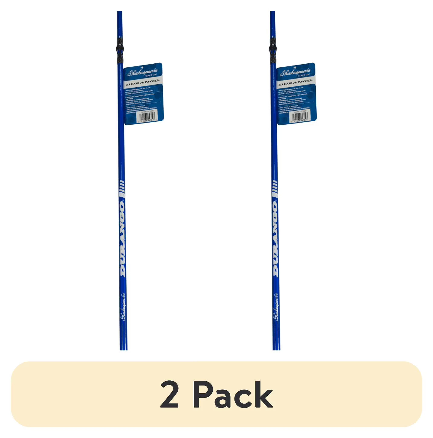 2 pack) DURANGO Casting Rod, 5’6″ Medium Fishing Rod, 2 Piece