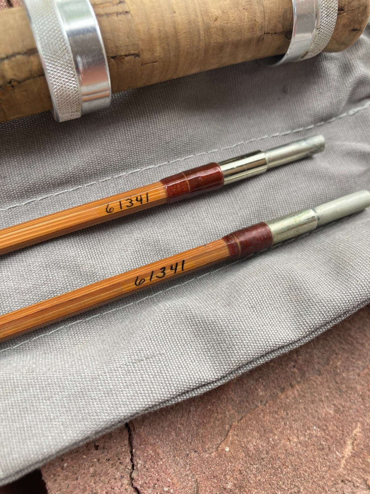 Great Orvis Impregnated Bamboo Fly Rod. 6’ 6” 2 1/2 oz. w/ Tube & Sock.