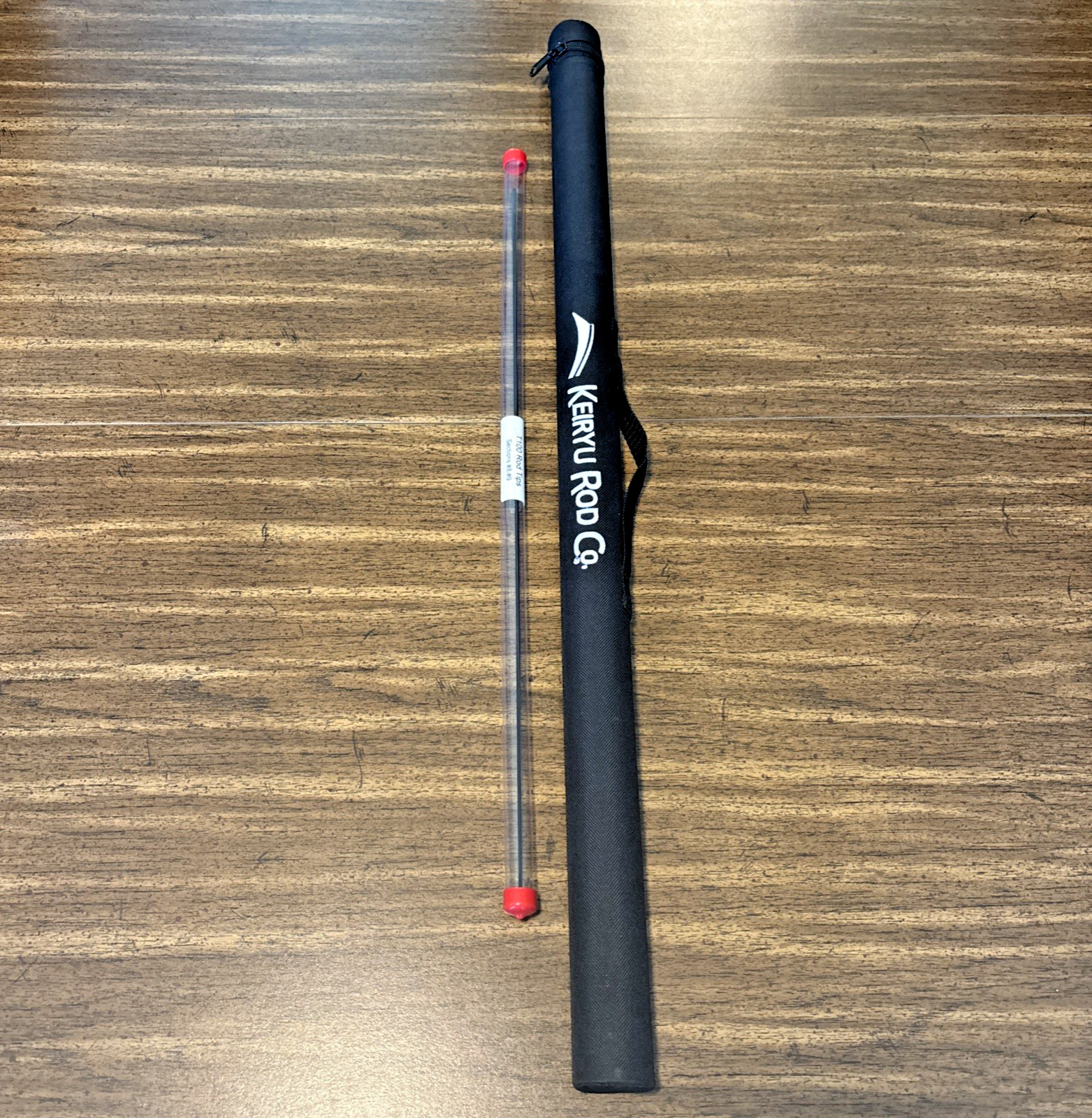 Keiryu Rod Co T100 Tenkara Fixed Line Fly Fishing Rod 5.4m 17.7ft Tube Extra Tip