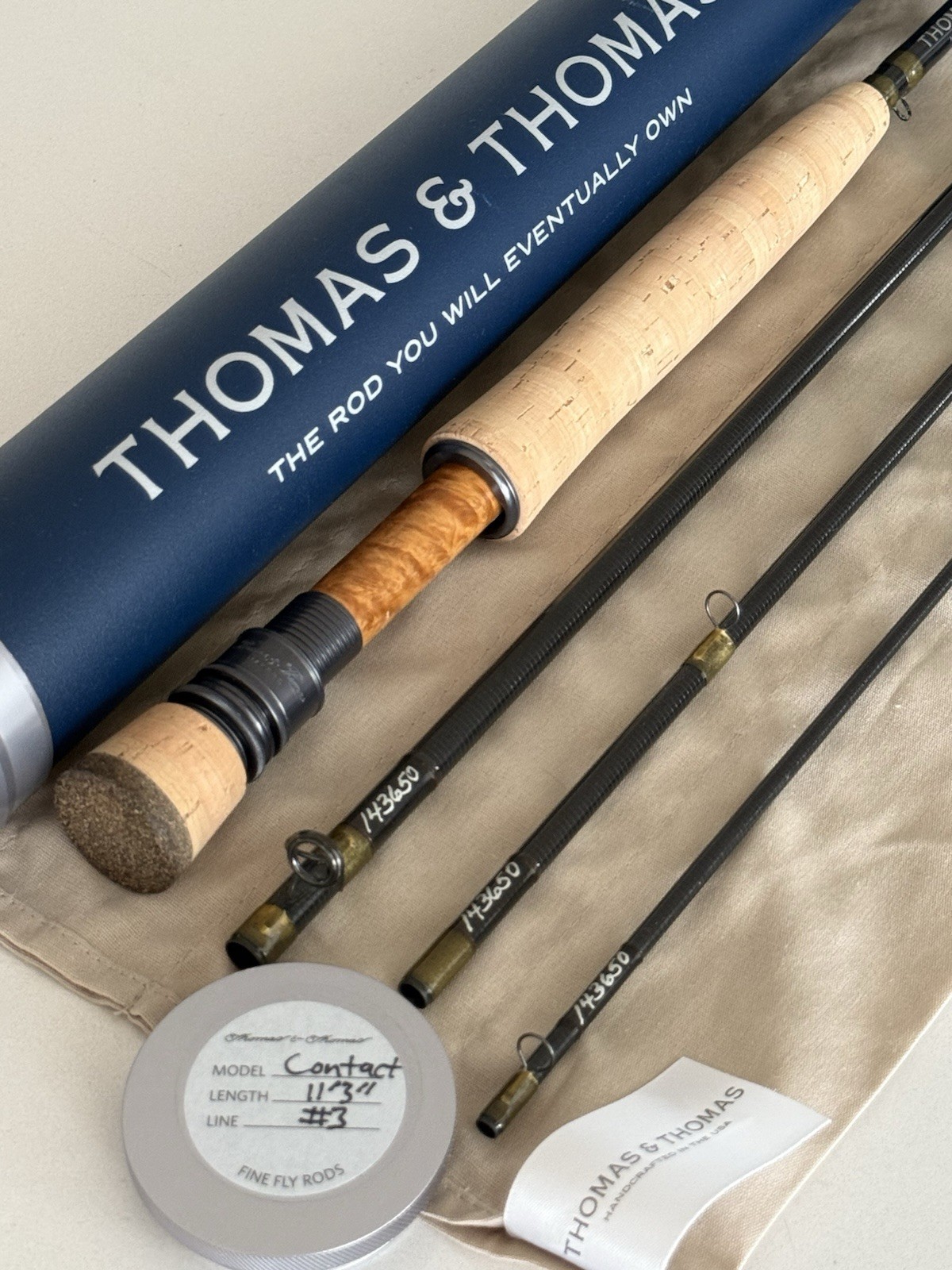 ** BEAUTIFUL**🔥 Thomas & Thomas CONTACT 3wt 11’3”in~4pc Fly Rod!!🔥~LQQK~🔥