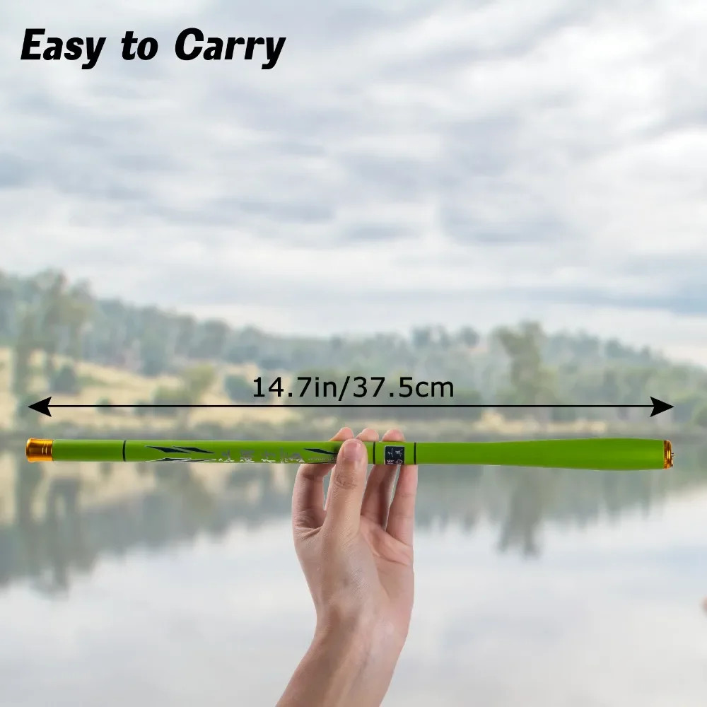 1.8M-3.6M Ultra-Hard Carbon Fiber Fishing Rod, Mini Portable Stream Fishing Rod