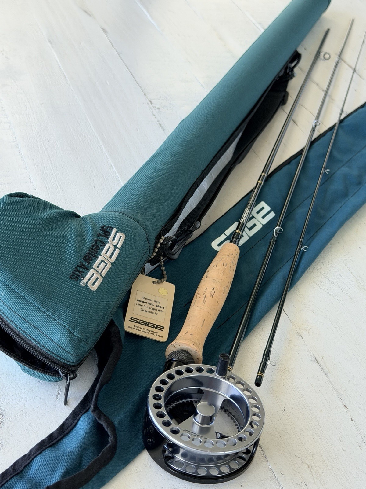 **BEAUTIFUL**🔥~RARE~ SAGE SPL Center Axis 3wt 8’9”in~3pc Rod & Reel ~LEGENDARY~