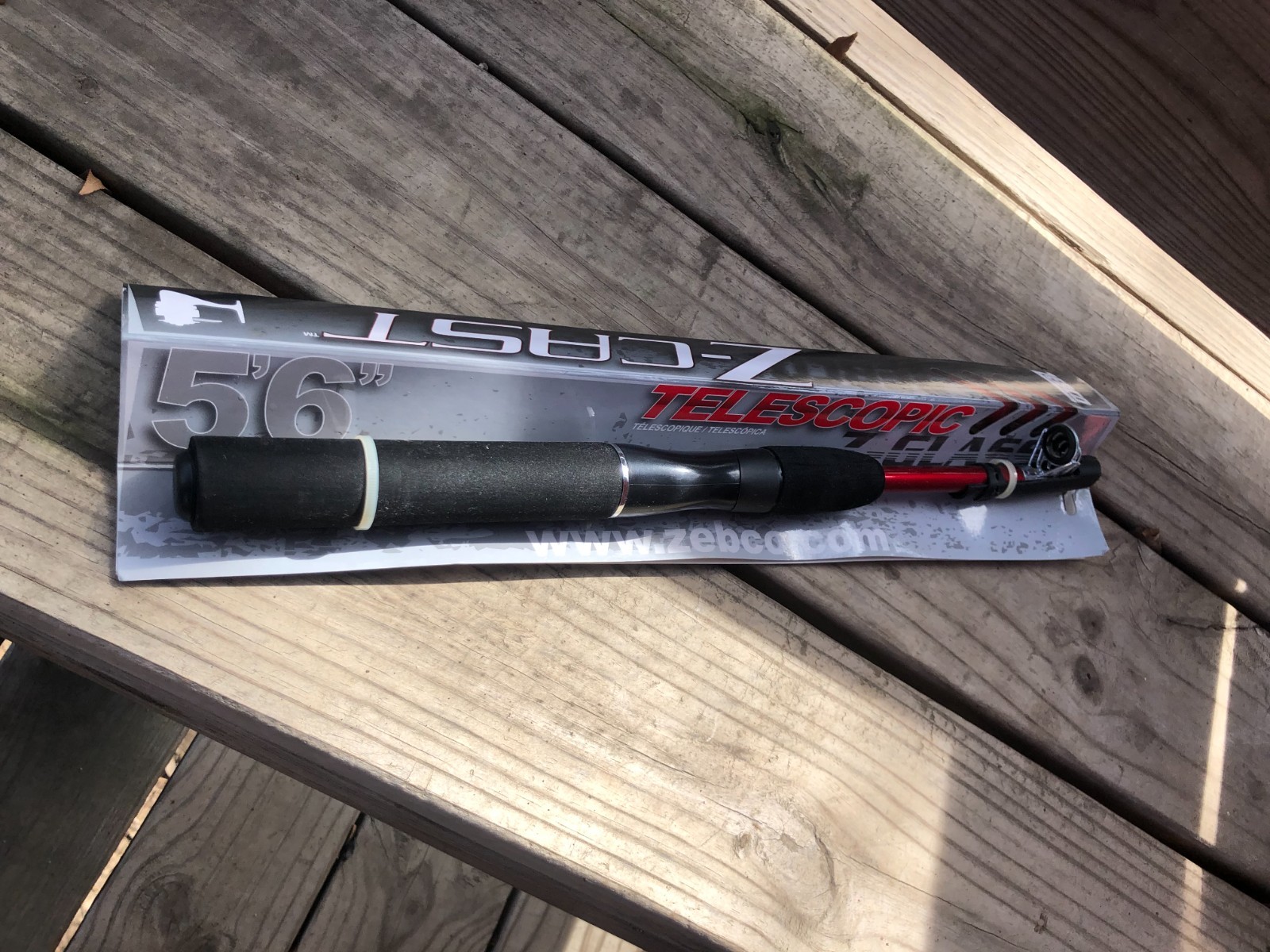Zebco Z-Cast Telescopic Collapsible Fishing Rod 5’6”