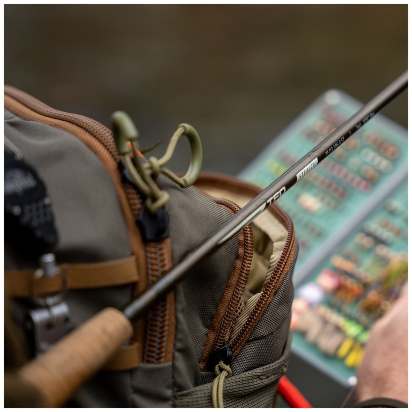 TFO Stealth 10ft 2wt 4-Piece Fly Rod with Case (TF-02-10-4-ST)