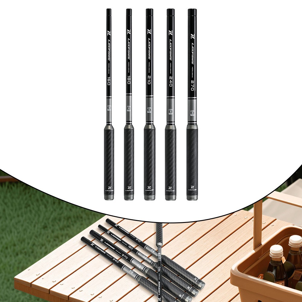 A Must Have For Camping Gear Compact Ultralight Carbon Fishing Rod at 28cm