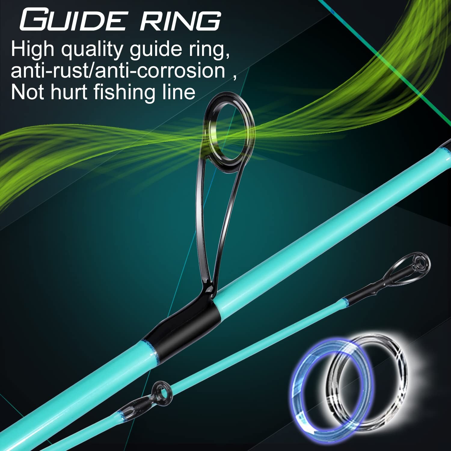 Sougayilang Fishing Rod & Reel Combo, 30-Ton Carbon, SS Guides, Twin-Tip