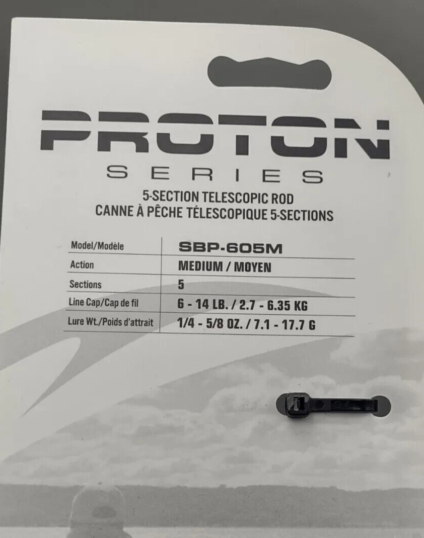 NEW South Bend Proton Telescopic Spinning Fishing med Rod 6′ foot w/cork handle