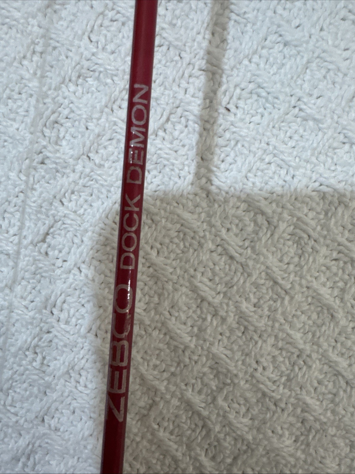 Zebco Dock Demon Red 2Ft 6 Inch Medium Spinning Rod & Reel Combo Fishing Gear