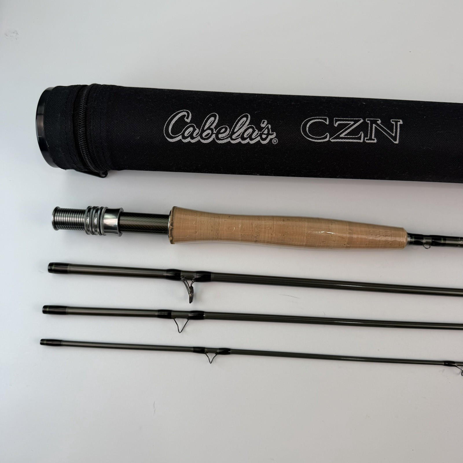 Cabela’s CZN Graphite Fly Fishing Rod 10’ 4wt 4pc w Travel Tube NEVER USED Y330