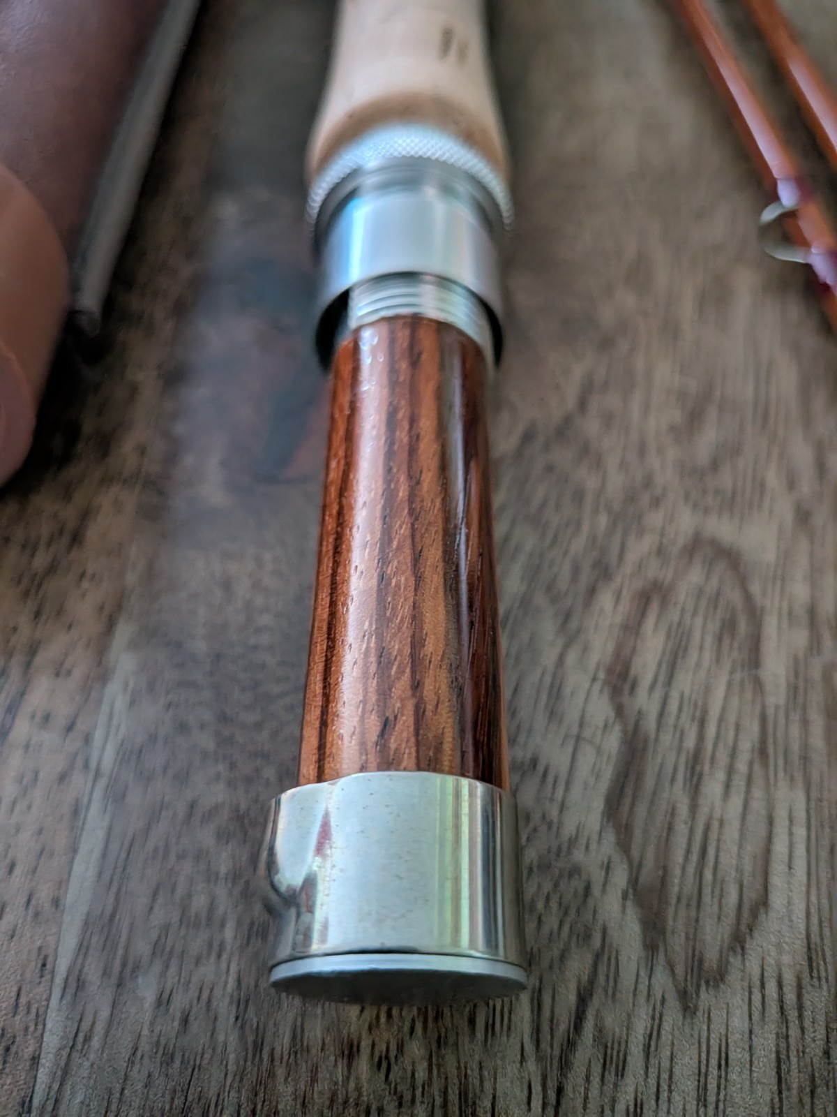 Paul Hightower Bamboo Fly Rod – 7 ft 9 in for 6 wt – Two Piece w/2 Tips – MINT!