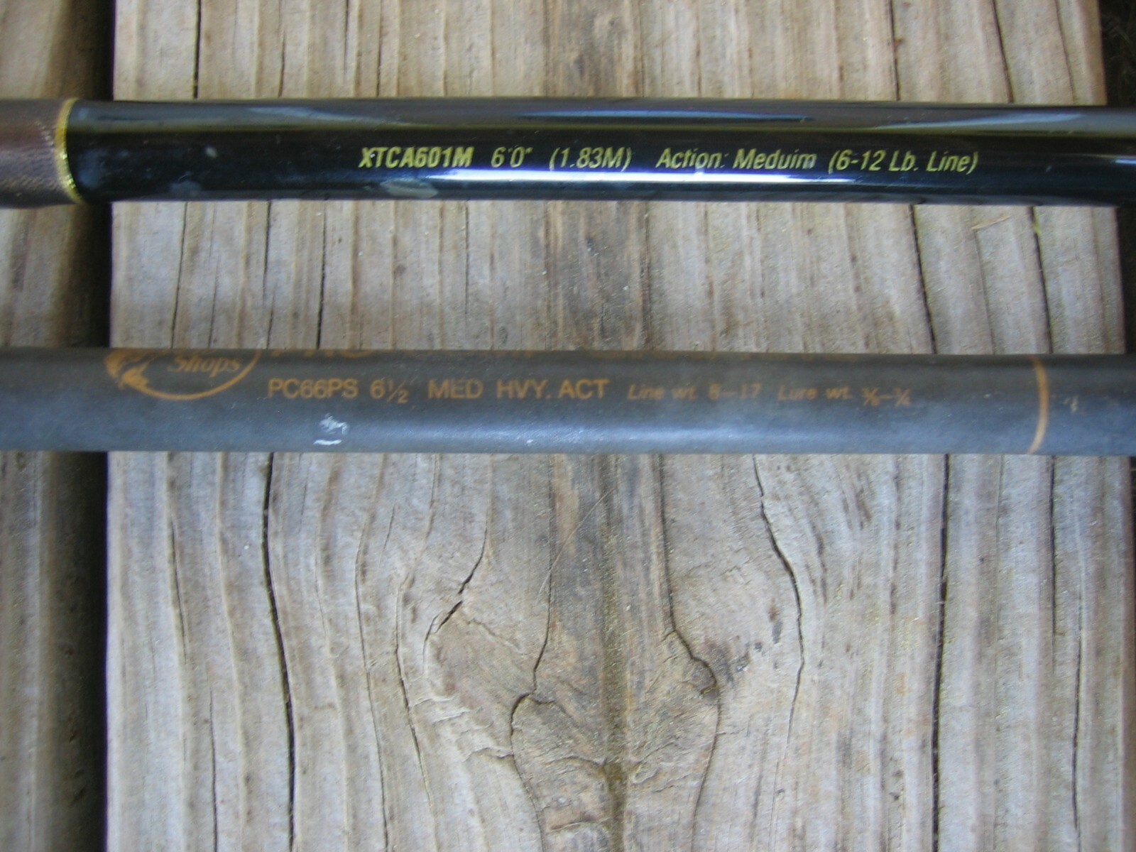 2 One Pc. Bait Casting Fishing Rods Shakespeare Xterra Bass Pro Shops Pro-Comp