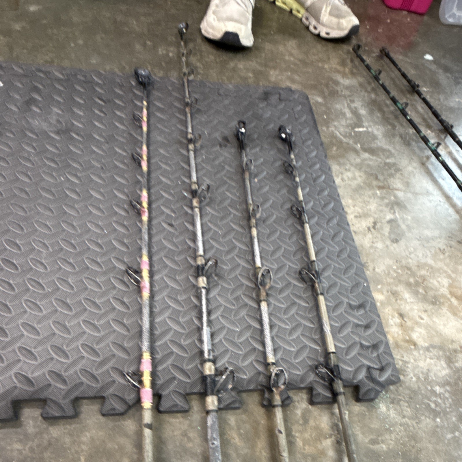 4-Custom tuna rods- used- Calstar blanks