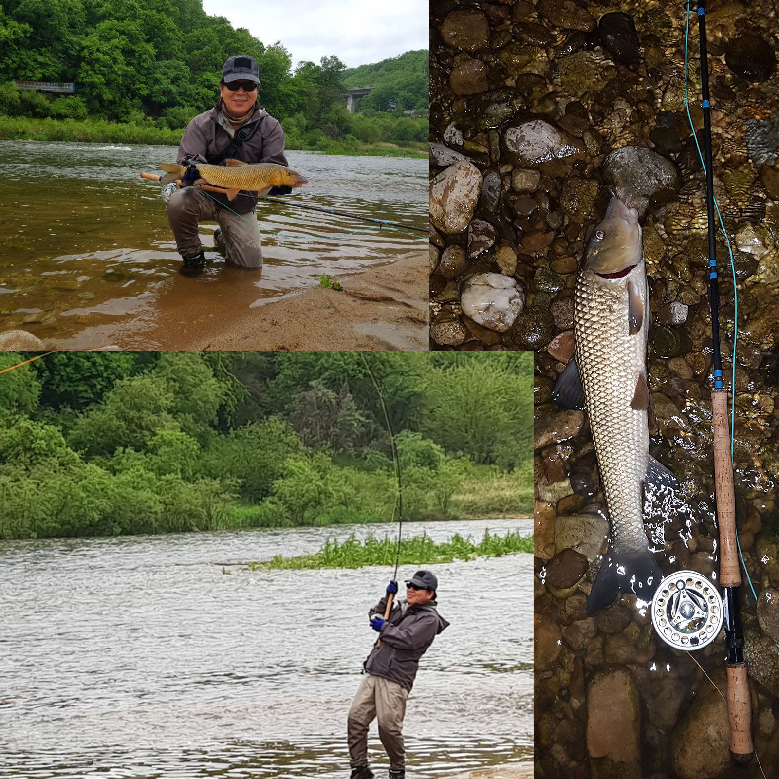 Two-handed fly fishing rod spey and switch medium fast fly rod with cordura tube
