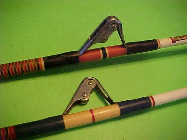 SEA ISLE 6 FOOT 10 INCH, 80 POUND CLASS TROLLING/FISHING RODS, PAIR OF 2 RODS