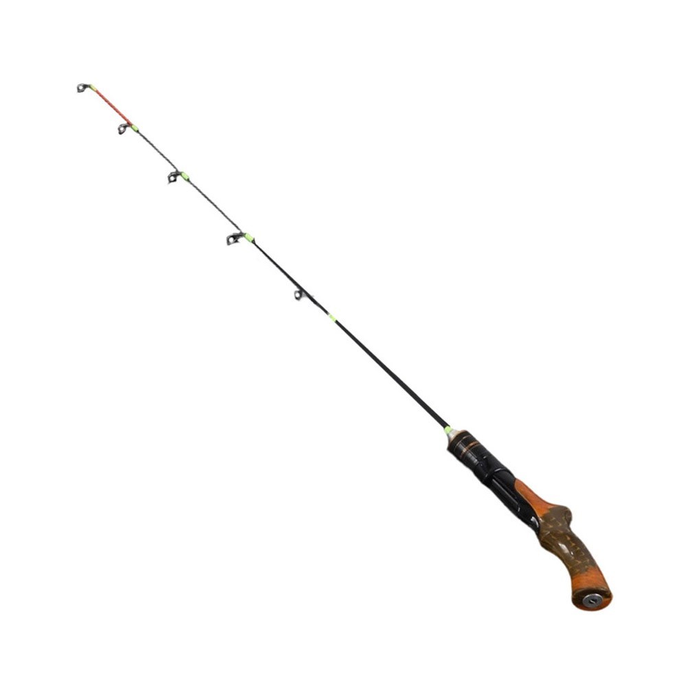 Fiberglass Ice Fishing Rod Lightweight Two Section Design for Outdoor Use