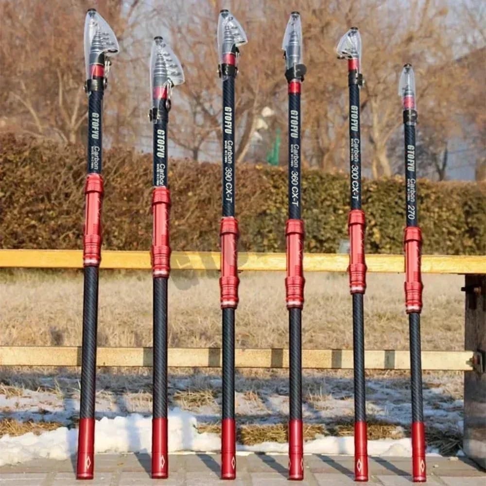 Telescopic Fishing Rod, Carbon Fiber Travel Surf Rod, Spinning Power Lure 2-9…