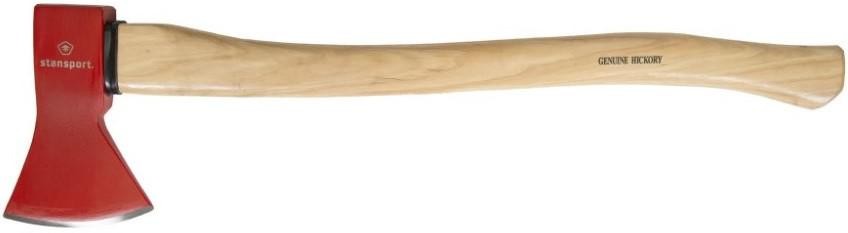 S/SPORT 28″ WOOD HANDLE CAMP AXE-MEDIUM W/CARBON STEEL HEAD