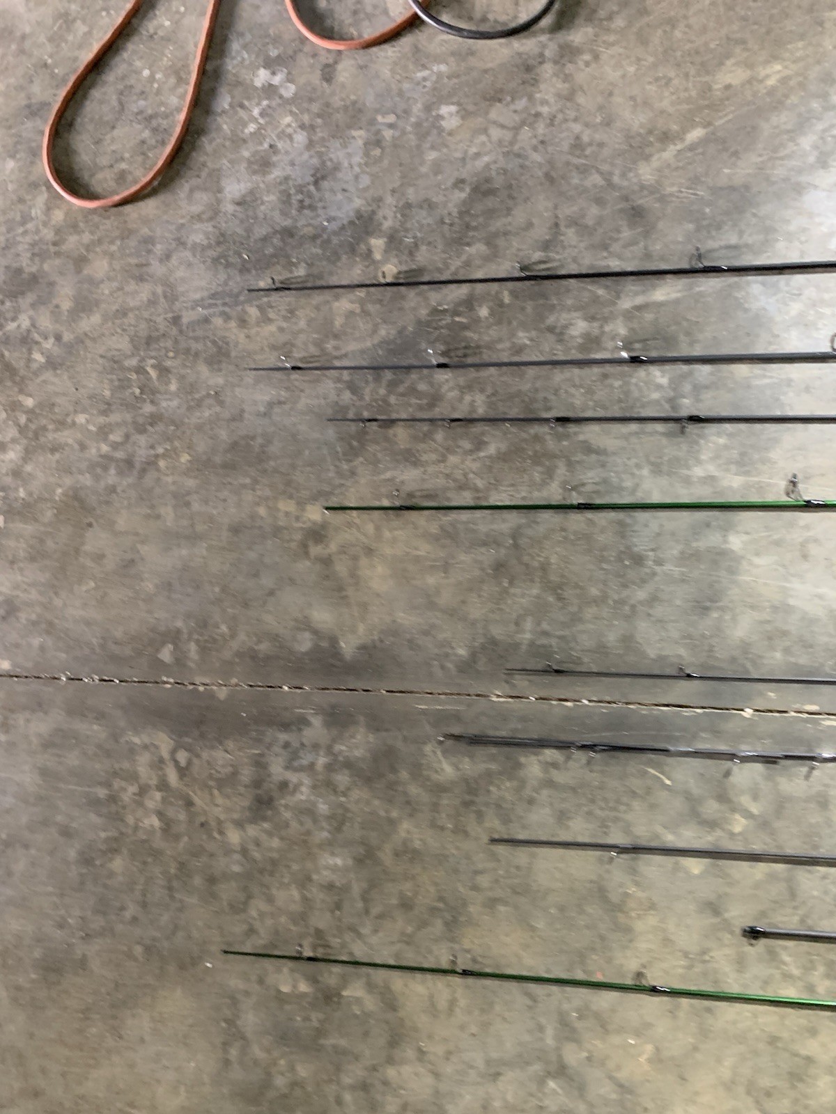 LOT OF 10 Assorted Brands FISHING RODS (BROKEN)