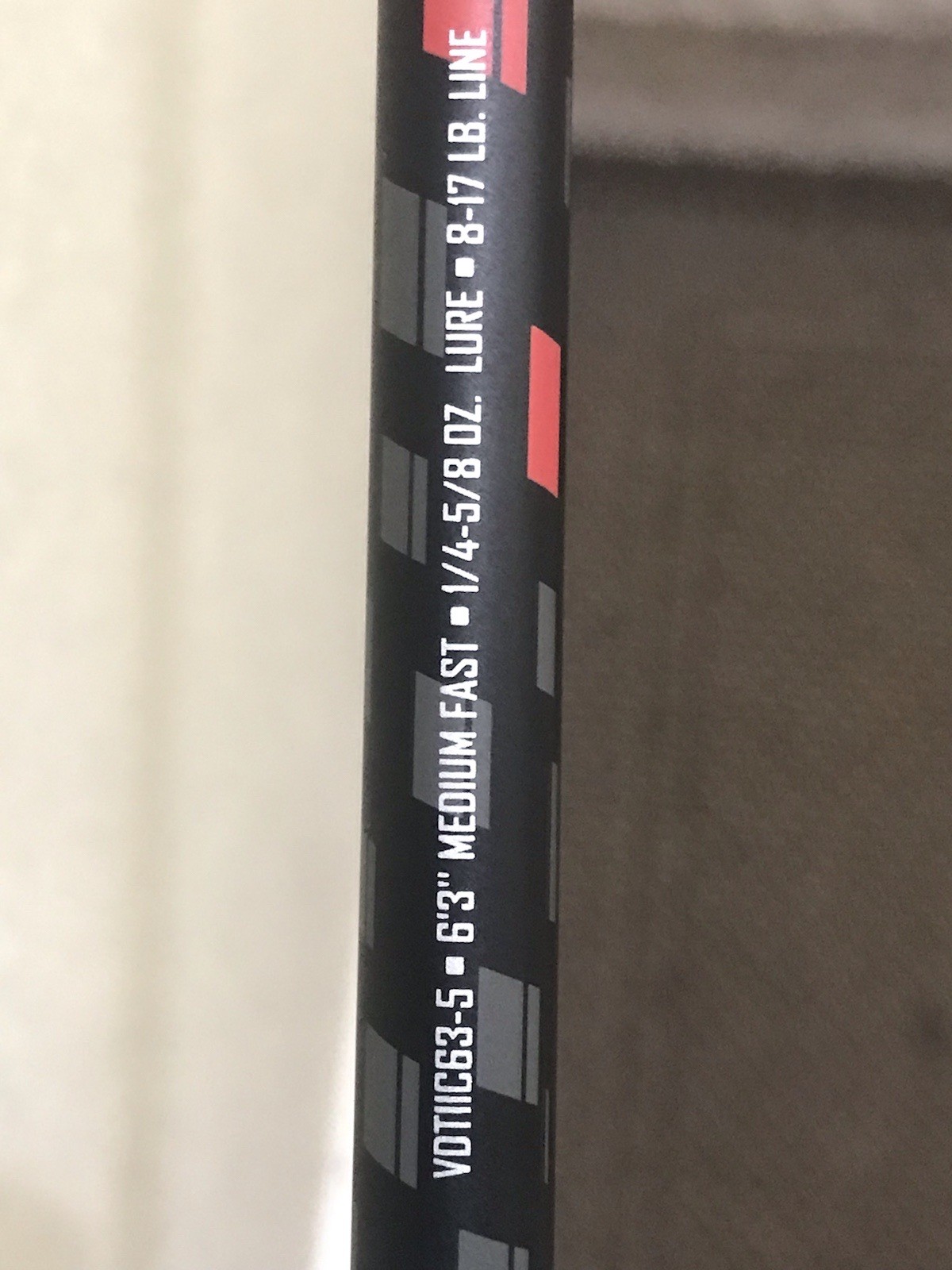 ABU GARCIA VENDETTA BAIT CASTING FISHING ROD VDTllC63-5 6’3”FT 8-17LB 1/4-5/8 OZ