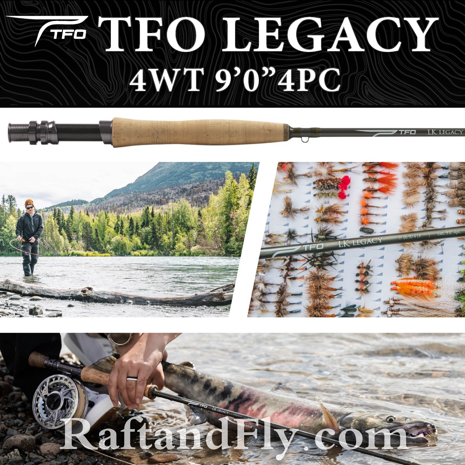 TFO LK Legacy 4wt 9’0″ Fly Rod | Lifetime Warranty Free Shipping
