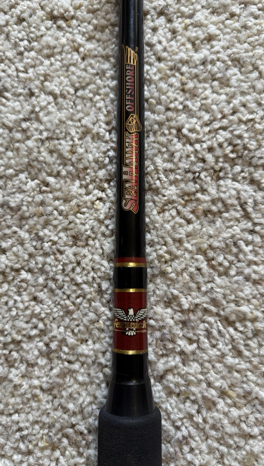 Vintage Fenwick 6’-6” Seahawk Offshore SO~6465HC 30-80 Lb Test Line Fishing Rod