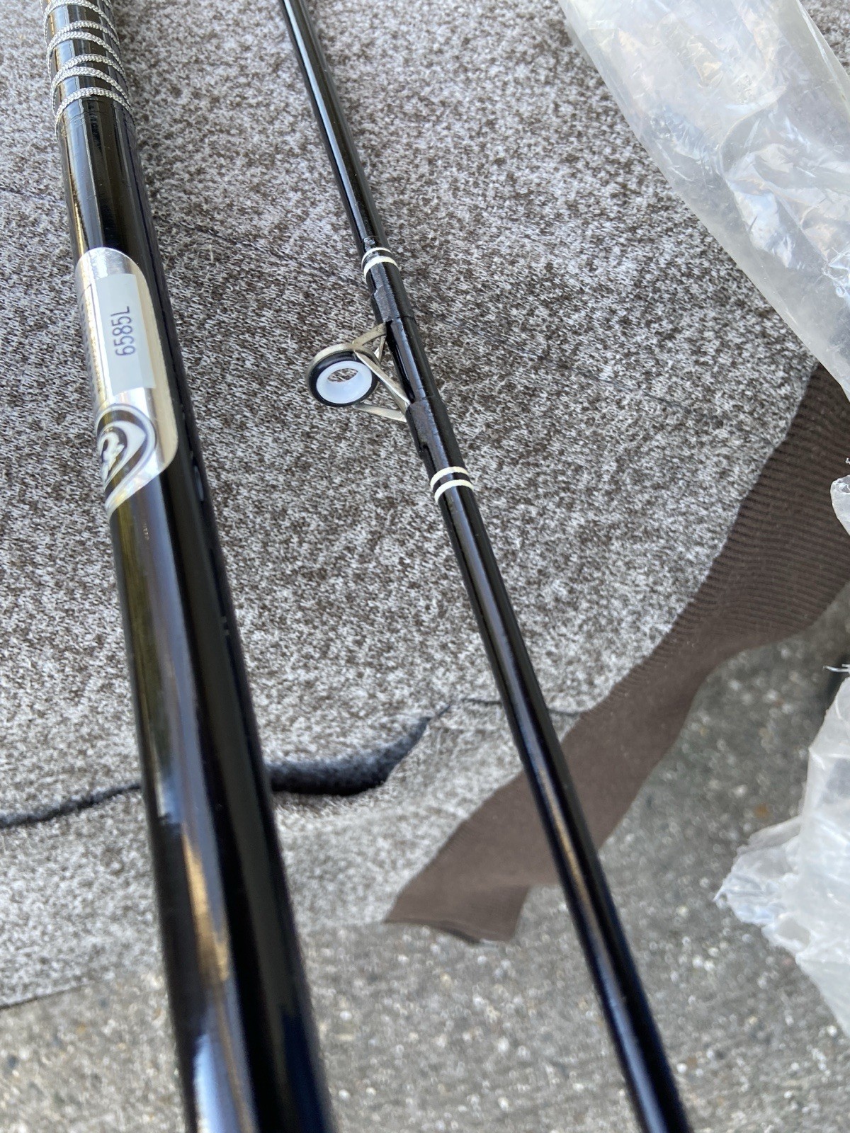 VINTAGE NEVER USED MASTER FISHING TACKLE 6585L 8′ 8″ SURF ROD