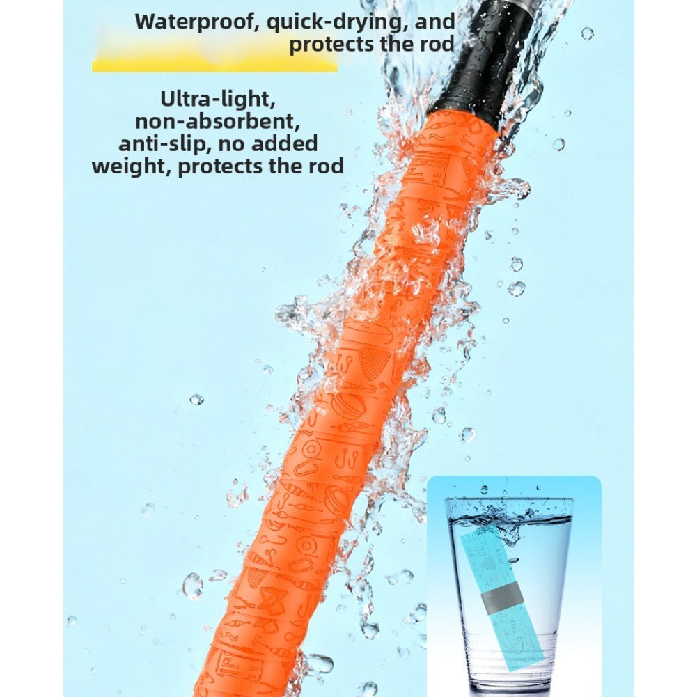 Comfortable Grip Fishing Rod Strap Waterproof Fishing Strap Easy To Wrap