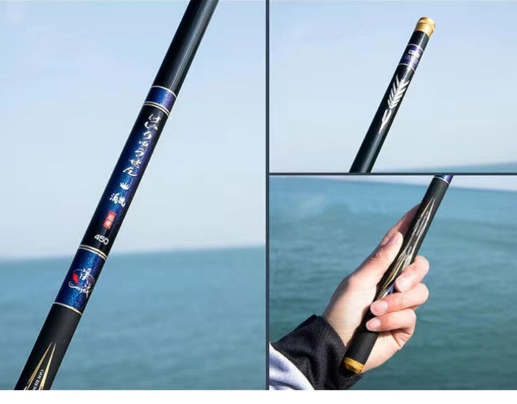 Telescopic Fishing Rod Carbon Fiber Ultra Light Spinning 2.7M-9M Stream Hand Rod