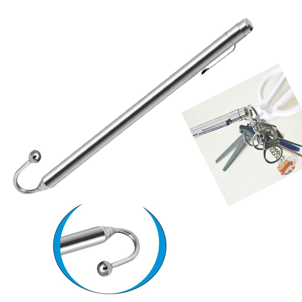 CKZYHHJ Telescoping Collapsed 3/8″ x 6-3/8″ (9.5mm X 162 mm), Silvery White