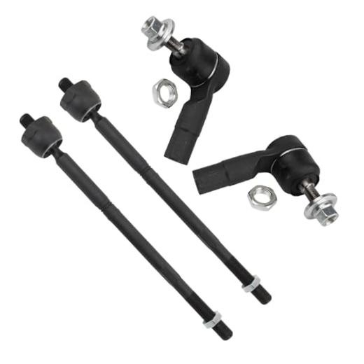 Inner and Outer Driver and Passenger Side Tie Rod Set 4 Piece PSA34644