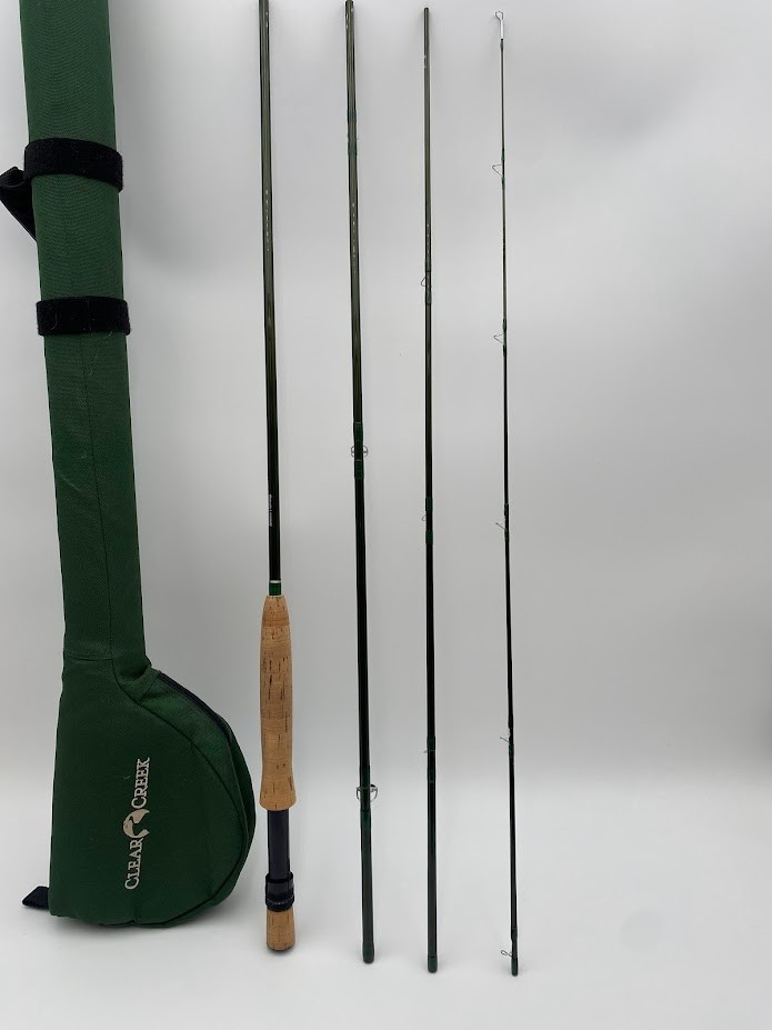 Custom fly rod with Clear Creek carrying case