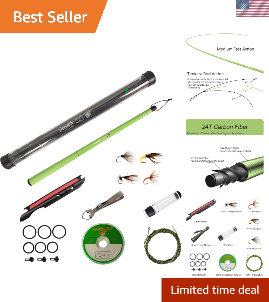 Durable and Flexible Tenkara Fly Fishing Rod Kit – Perfect for Tight Spaces