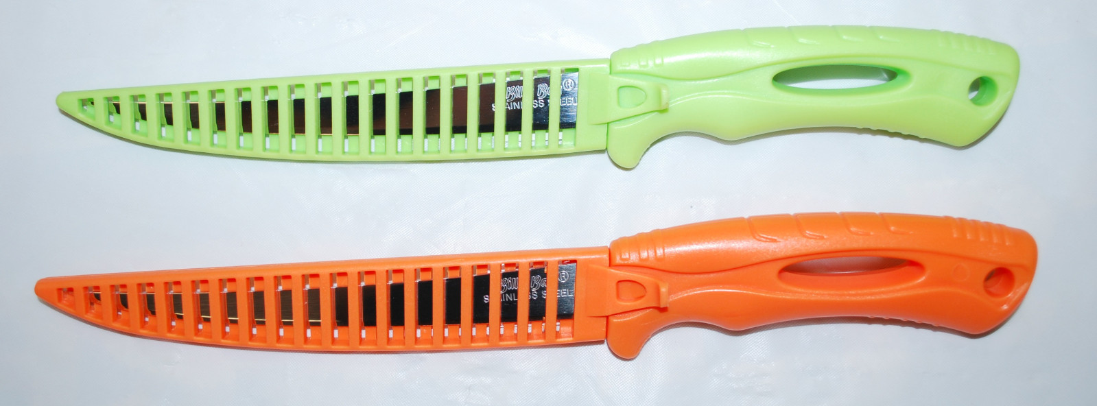2 BETTS 6” HI-VIS STAINLESS STEEL FILLET KNIVES (1 EA COLOR) SEE CRAPPIE POLE