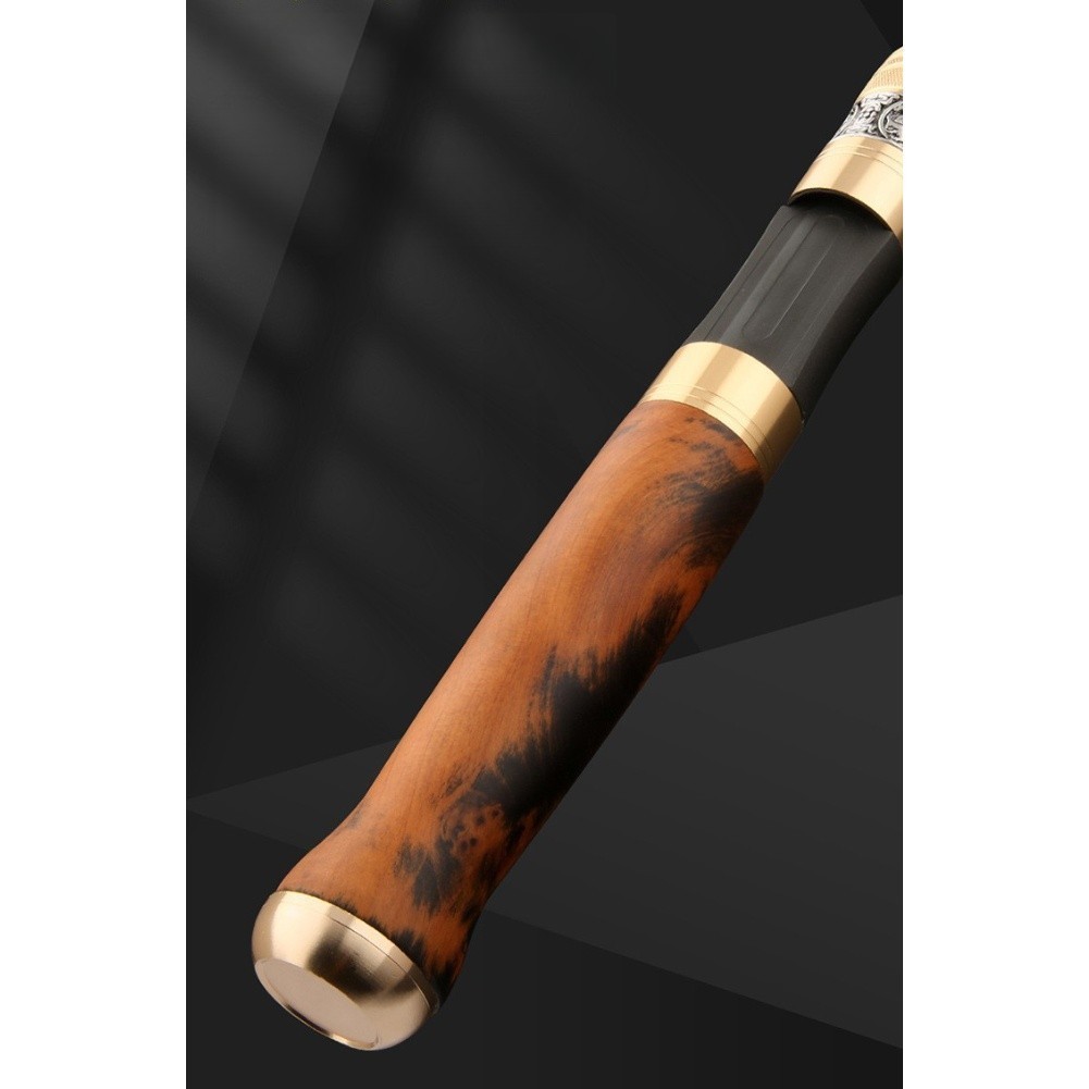 UL Carbon Casting Rod Wood Handle for Small Stream Fishing Collapses 31cm