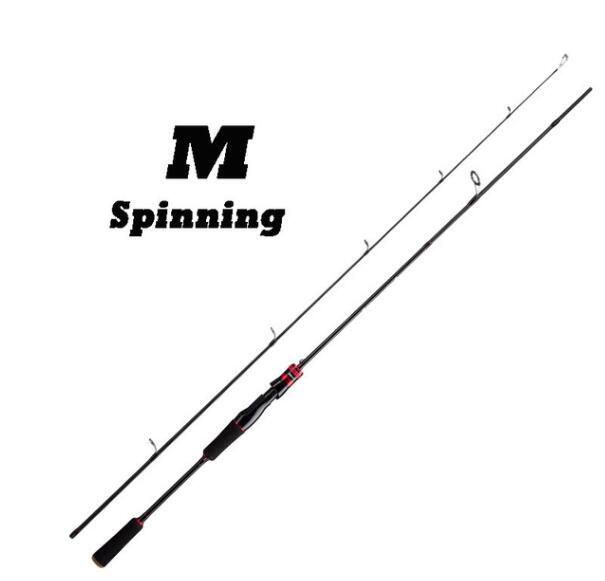 Fishing Rod 1.68M 1.8M Carbon Spinning/Casting Rod Trout Lure Travel Pole M/L/MH