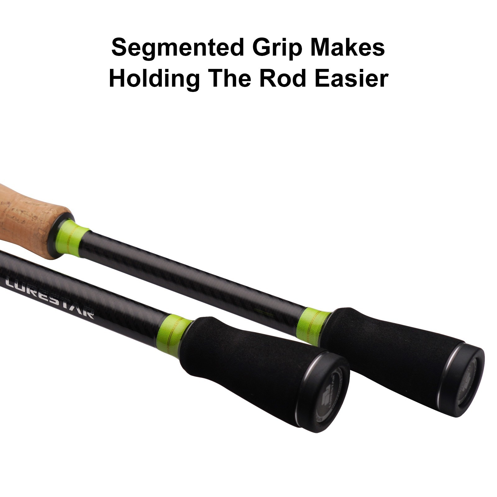 SHARP Fishing Rod Cast/Spin 2-Piece 6’6″-6’11”