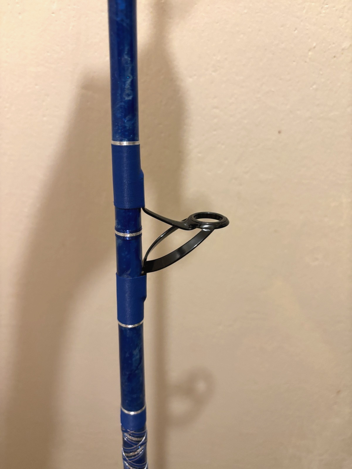 CUSTOM SHARK ROD 8’5″ SEABLUE PEARL MARBLE AFTCO 80-130 LB NEW