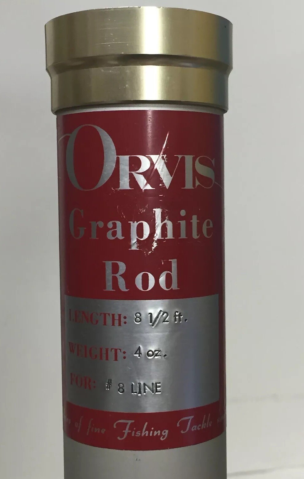 Vintage Orvis Shooting Star 8 1/2′ 4 oz (8) 0179 Graphite Fly Rod W Tube & Sock